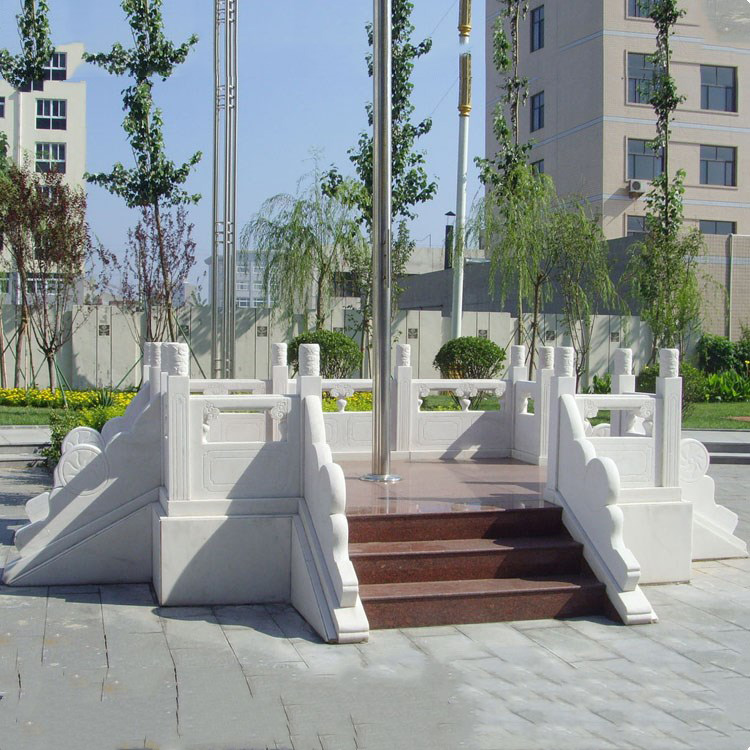 小區(qū)國(guó)旗臺(tái)_漢白玉雕花制作