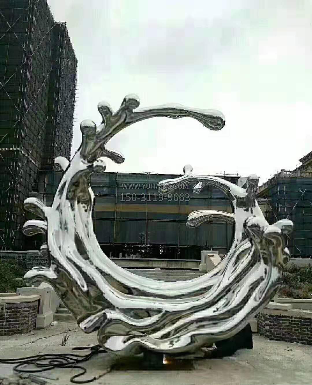 不銹鋼海浪雕塑不銹鋼公園景觀雕塑戶外擺件 不銹鋼海浪雕塑不銹鋼公園景觀雕塑戶外擺件