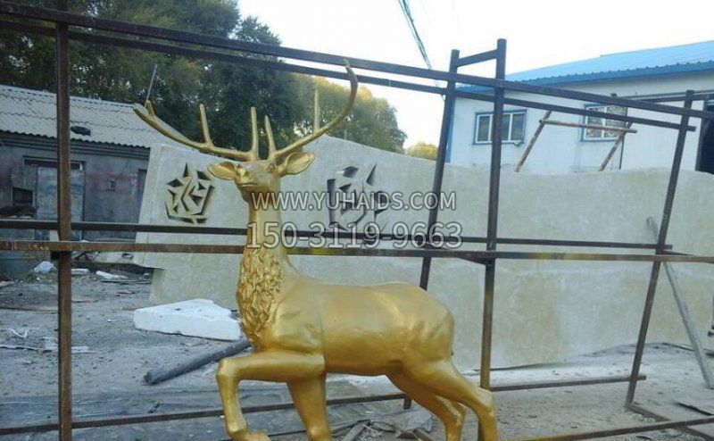 公園鑄銅羚羊動物銅雕 公園鑄銅羚羊動物銅雕