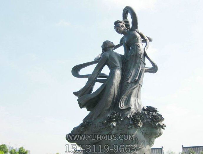 廣場(chǎng)景觀牛郎織女神話故事人物青銅雕塑 廣場(chǎng)景觀牛郎織女神話故事人物青銅雕塑