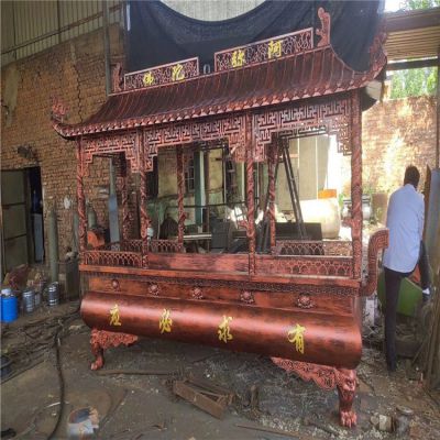 有求必應(yīng)銅雕香爐，寺廟焚香爐