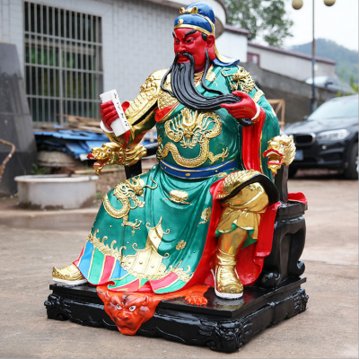 玻璃鋼彩繪寺廟宗教神佛關(guān)公、關(guān)羽