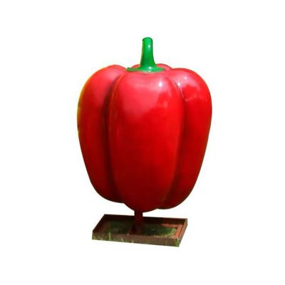 紅辣椒，玻璃鋼仿真蔬菜雕塑