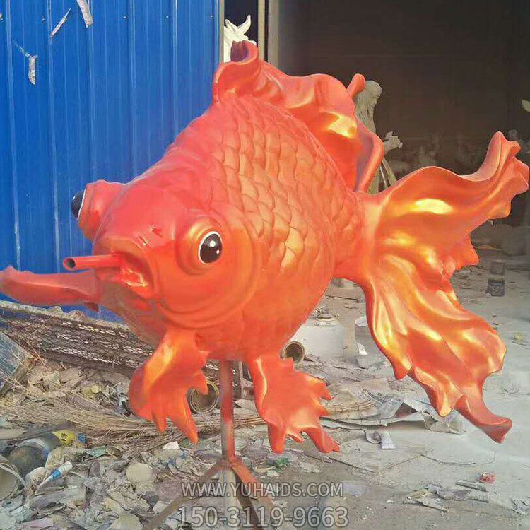戶外大型玻璃鋼仿真鯉魚擺件雕塑