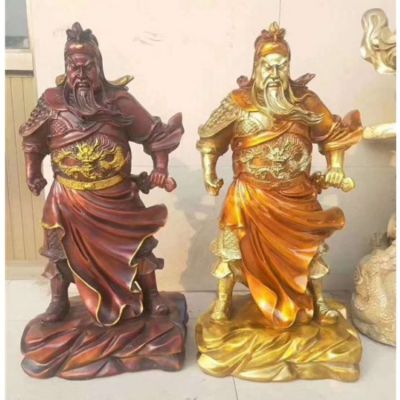 家用銅雕供奉武財(cái)神關(guān)公關(guān)羽雕塑
