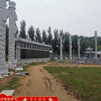 景區(qū)園林石雕龍柱、涼亭、影壁墻，庭院建筑構(gòu)件定制生產(chǎn)