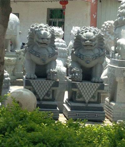 庭院青石石雕獅子雕塑