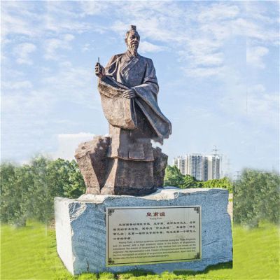 校園廣場(chǎng)鑄銅仿銅園林景觀(guān)人物雕塑