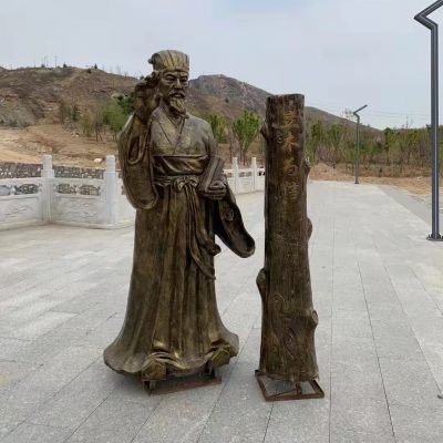 立木為信，商鞅變法法制人物雕塑，玻璃鋼仿銅鑄銅雕塑