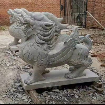 大理石石雕企業(yè)工廠(chǎng)貔貅雕塑