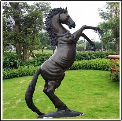 玻璃鋼立馬，仿銅馬兒