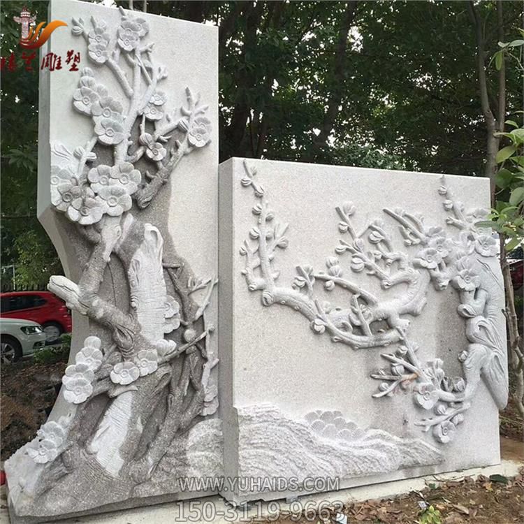 庭院裝飾花崗巖青石浮雕人物壁影壁畫(huà)雕塑