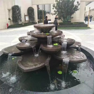 戶(hù)外公園景區(qū)創(chuàng)意石雕流水?dāng)[件噴泉景觀(guān)