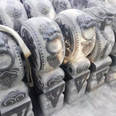 石雕抱鼓，古建門口吉祥裝飾構(gòu)件