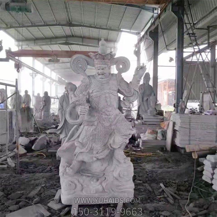 大理石石雕戶(hù)外園林景觀佛像四大金剛擺件雕塑