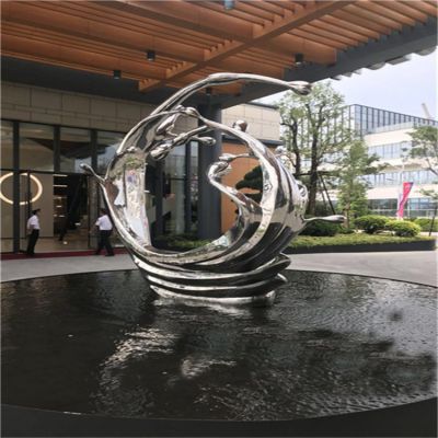 酒店會(huì)所水景不銹鋼出現(xiàn)景觀(guān)倒水