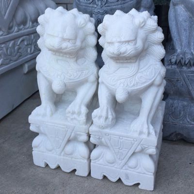 獅子雕塑，戶外園林庭院門口擺放鎮(zhèn)宅獅子
