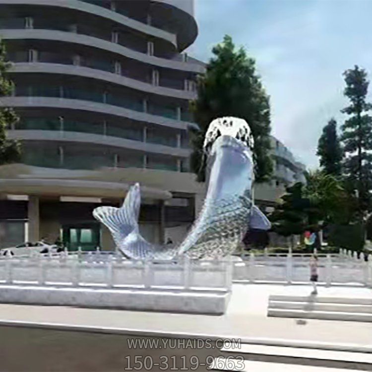 廣場(chǎng)戶外水景景觀擺件鯉魚(yú)雕塑