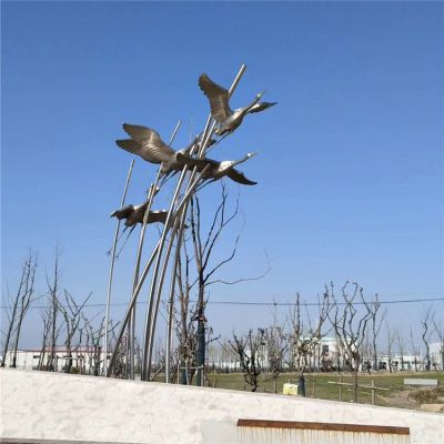 廣場(chǎng)戶(hù)外園林景觀仙鶴雕塑