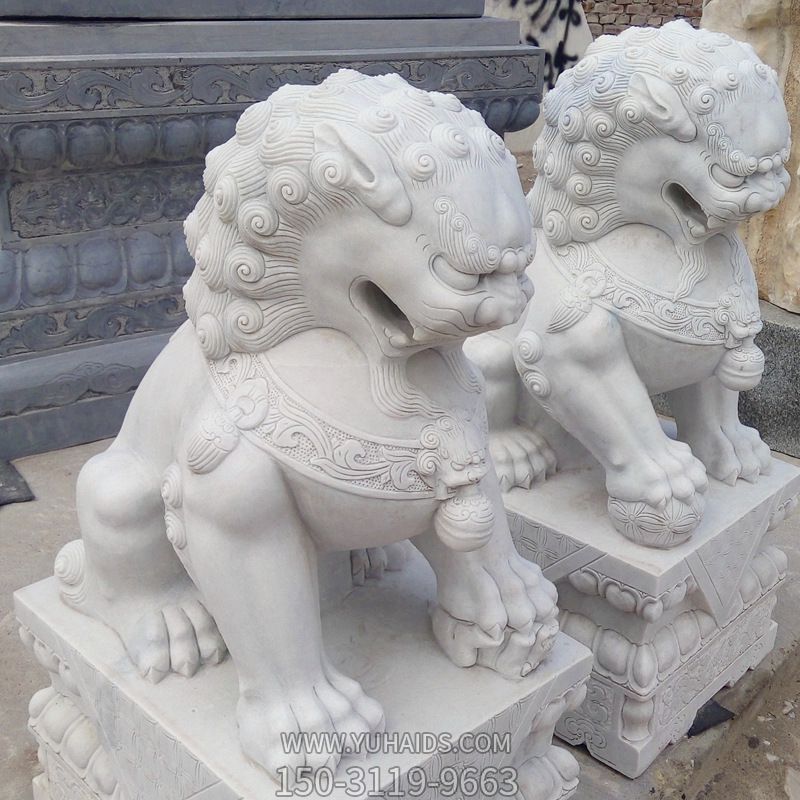 雕塑雕塑 廣場創(chuàng)意漢白玉石雕石獅子<a href=