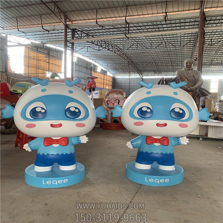商場(chǎng)店鋪玻璃鋼彩繪卡通公仔擺件雕塑