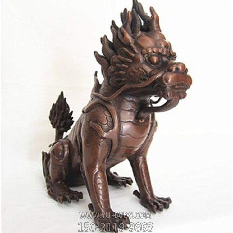 雕塑雕塑 庭院不銹鋼仿銅神獸景觀裝飾品麒麟<a href=