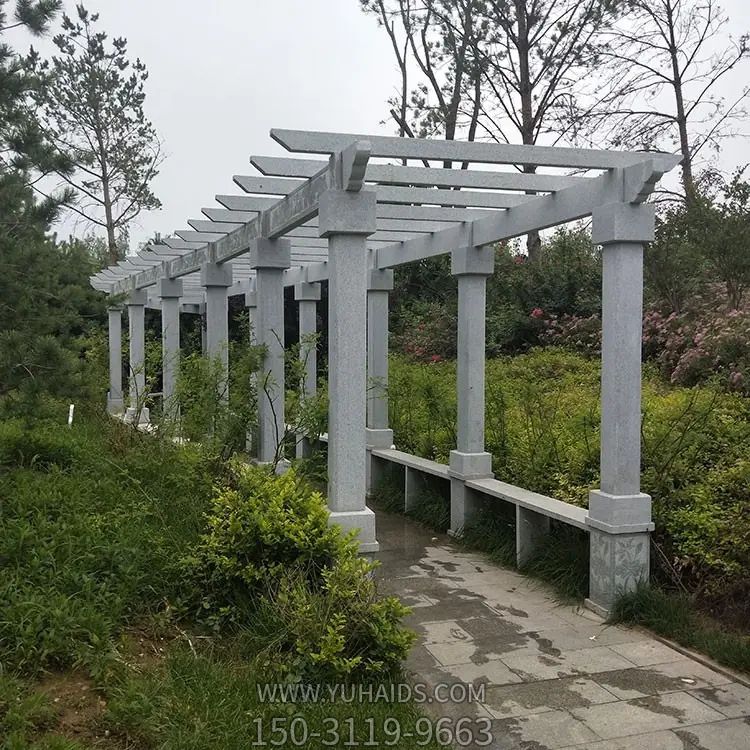 大理石花架,公園過道花架子雕塑