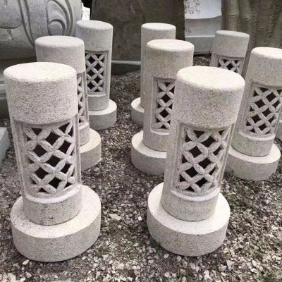 石燈，花崗巖園林石雕燈具