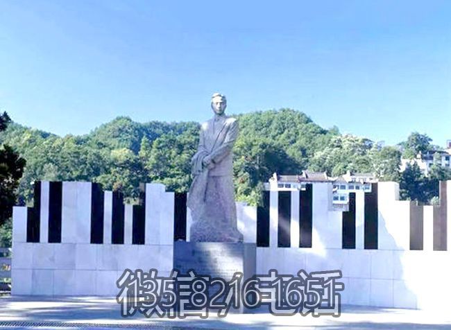 城市廣場(chǎng)大理石石雕名人景觀聶耳雕塑