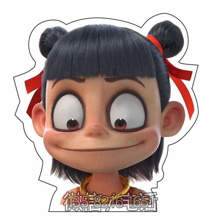網(wǎng)紅魔童降世哪吒雕塑，樹脂玻璃鋼卡通人物雕塑