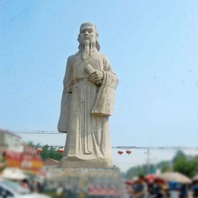 城市景區(qū)歷史名人中國古代哲學家大理石石雕莊子雕塑