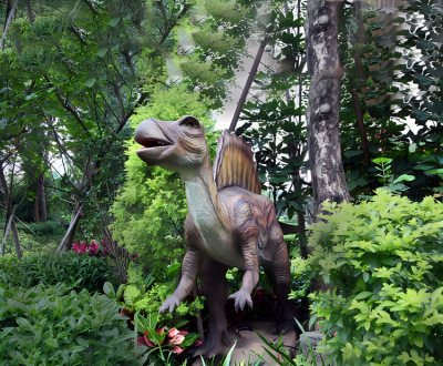 園林戶(hù)外大型侏羅紀(jì)主題動(dòng)物景觀玻璃鋼仿真動(dòng)物恐龍雕塑